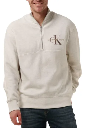 Calvin Klein Heren, Truien, Grijs, Maat: S Katoen