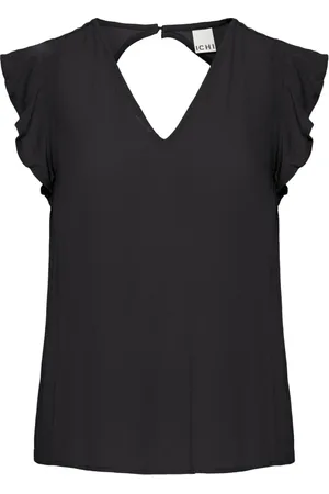 Ichi Dames, Blouses & Shirts, Zwart, Maat: XS