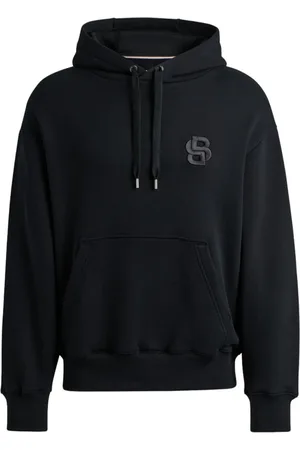 HUGO BOSS Heren, Sweatshirts & Hoodies, Zwart, Maat: L Katoen