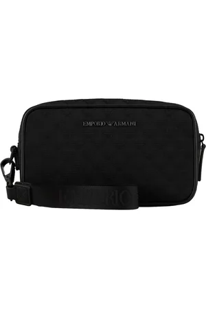 Emporio Armani Heren, Tassen, Zwart, Maat: ONE Size Nylon