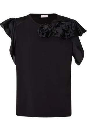 Liu Jo Dames, Blouses & Shirts, Zwart, Maat: S Katoen