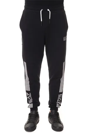 EA7 Heren, Broeken, Zwart, Maat: 2XL Katoen