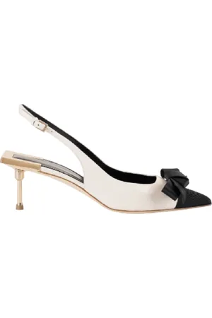 Elisabetta Franchi Dames, Schoenen, Wit, Maat: 37 EU Leer