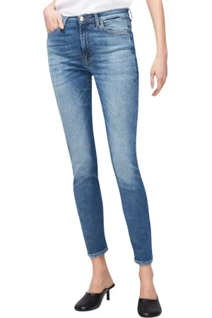 7 for all Mankind Dames, Jeans, Blauw, Maat: W25 Katoen
