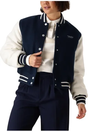 Tommy Hilfiger Dames, Jassen, Blauw, Maat: XS Wol