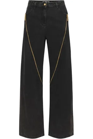 Elisabetta Franchi Dames, Jeans, Zwart, Maat: W25 Katoen