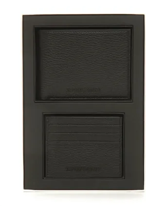 Emporio Armani Heren, Accessoires, Zwart, Maat: ONE Size Leer