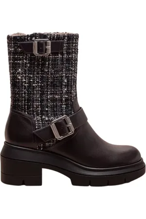 Stuart Weitzman Dames, Schoenen, Zwart, Maat: 39 1/2 EU Tweed
