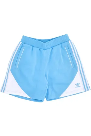 adidas Dames, Korte broeken, Blauw, Maat: XL Fleece