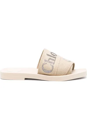 Chloé Dames, Schoenen, , Maat: 38 EU Linnen
