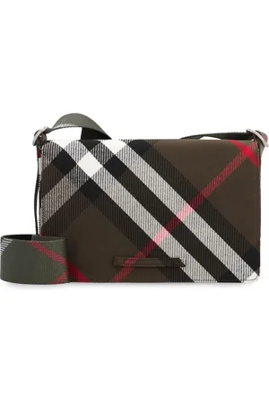 Burberry Heren, Tassen, Groen, Maat: ONE Size Katoen