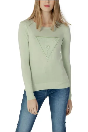Guess Dames, Truien, Groen, Maat: M Viscose