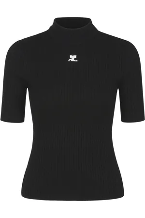 Courrèges Dames, Truien, Zwart, Maat: XS Viscose