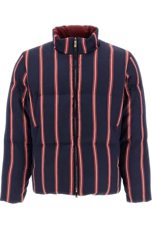 Thom Browne Heren, Jassen, Blauw, Maat: S Wol