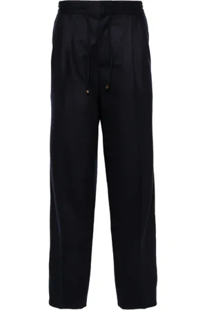 Brunello Cucinelli Heren, Broeken, Blauw, Maat: 2XL Wol