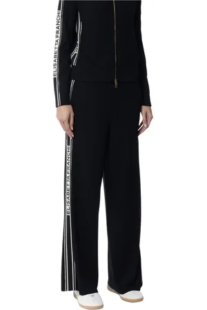 Elisabetta Franchi Dames, Broeken, Zwart, Maat: L Viscose