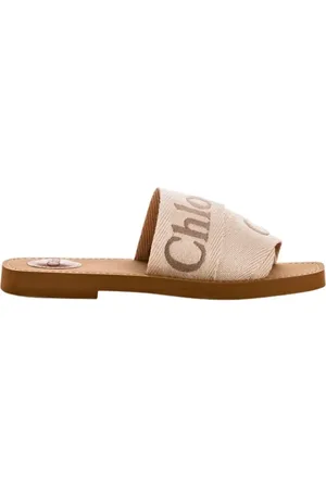 Chloé Dames, Schoenen, , Maat: 35 EU Linnen