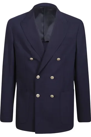 ELEVENTY Heren, Jassen, Blauw, Maat: 3XL Wol