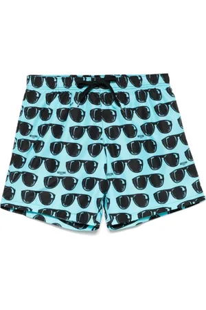Moschino Heren, Badkleding, Blauw, Maat: M Zijde