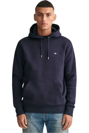 GANT Heren, Sweatshirts & Hoodies, Blauw, Maat: S Katoen