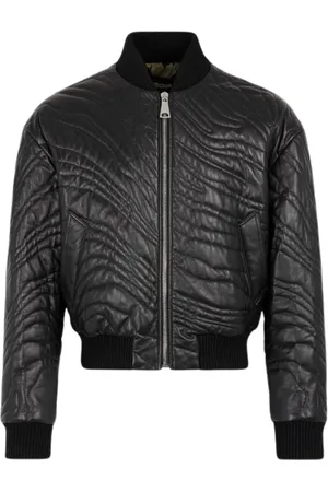 Roberto Cavalli Heren, Jassen, Zwart, Maat: S Leer