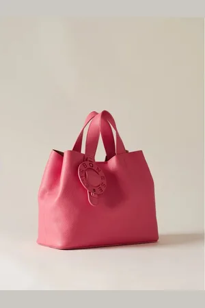 Borbonese Dames, Tassen, Roze, Maat: ONE Size Leer