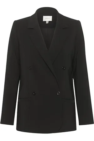 Gestuz Dames, Jassen, Zwart, Maat: XS Poliester