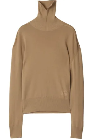 Burberry Dames, Truien, Bruin, Maat: M Wol