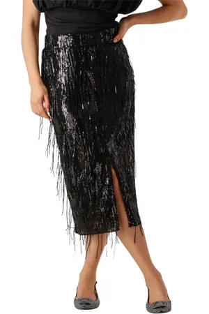 Co`Couture Dames, Rokken, Zwart, Maat: M Poliester