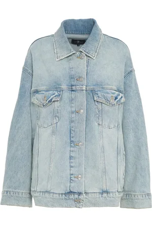 7 for all Mankind Dames, Jassen, Blauw, Maat: XS Denim