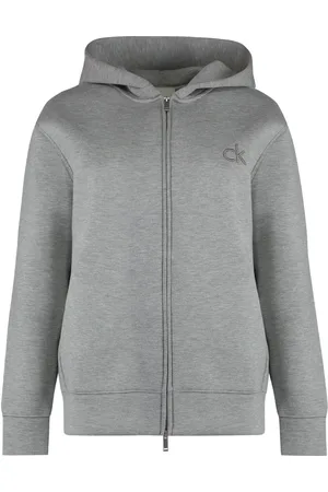 Calvin Klein Dames, Sweatshirts & Hoodies, Grijs, Maat: S Viscose