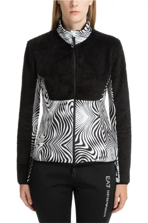 EA7 Dames, Sweatshirts & Hoodies, Zwart, Maat: S Poliester