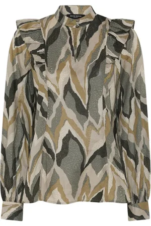 Bruuns Bazaar Dames, Blouses & Shirts, Groen, Maat: S