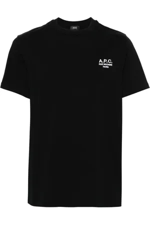 A.P.C. Heren, Tops, Zwart, Maat: S Katoen