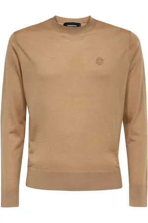Dsquared2 Heren, Truien, Bruin, Maat: S Wol