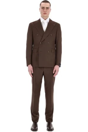 TAGLIATORE Heren, Pakken, Bruin, Maat: XL Wol