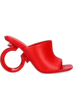 Salvatore Ferragamo Dames, Schoenen, Rood, Maat: 35 1/2 EU Leer