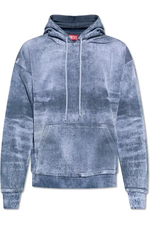 Diesel Heren, Sweatshirts & Hoodies, Blauw, Maat: XS Katoen