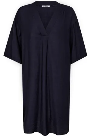 Co`Couture Dames, Jurken, Blauw, Maat: M Viscose