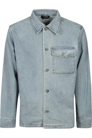 A.P.C. Heren, Jassen, Blauw, Maat: M Denim