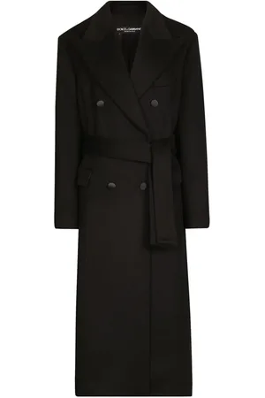 Dolce & Gabbana Dames, Mantels, Zwart, Maat: 2XS Wol