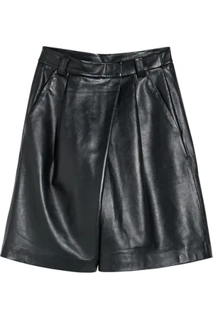 MARELLA Dames, Korte broeken, Zwart, Maat: S Leer