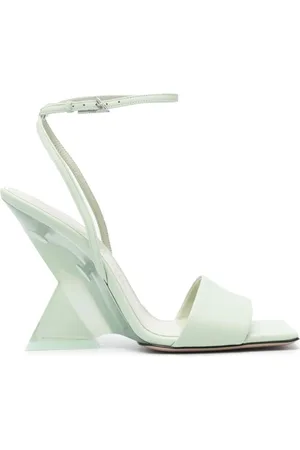 The Attico Dames, Schoenen, Groen, Maat: 40 EU Leer