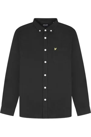 Lyle & Scott Heren, Overhemden, Zwart, Maat: S Katoen