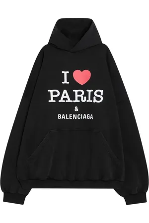 Balenciaga Heren, Sweatshirts & Hoodies, Zwart, Maat: M