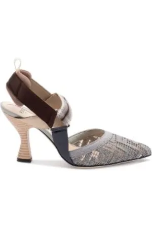 Fendi Dames, Schoenen, Grijs, Maat: 38 EU