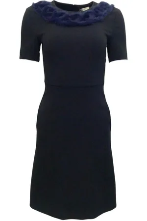 Fendi Dames, Jurken, Zwart, Maat: XS Viscose