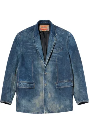 Diesel Heren, Jassen, Blauw, Maat: S Denim