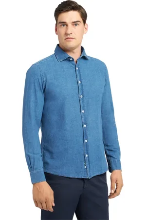 Brooks Brothers Heren, Overhemden, Blauw, Maat: L Katoen