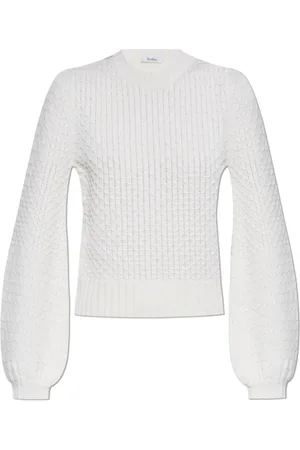 Max Mara Dames, Truien, Wit, Maat: L Wol